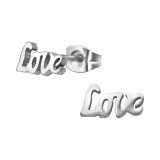 Love - 316L Surgical Grade Stainless Steel Stainless Steel Ear studs SD28819