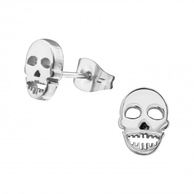 Skull - 316L Surgical Grade Stainless Steel Stainless Steel Ear studs SD28830