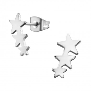 Stars - 316L Surgical Grade Stainless Steel Stainless Steel Ear studs SD28843