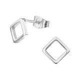 Square - 316L Surgical Grade Stainless Steel Stainless Steel Ear studs SD29810