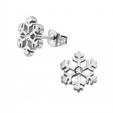 Snowflake - 316L Surgical Grade Stainless Steel Stainless Steel Ear studs SD30179