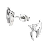 Cat - 316L Surgical Grade Stainless Steel Stainless Steel Ear studs SD30183