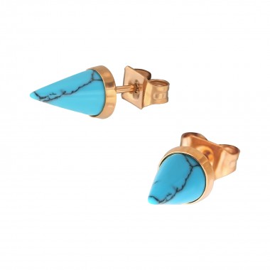 Cone - 316L Surgical Grade Stainless Steel Stainless Steel Ear studs SD34741