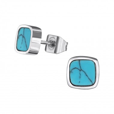Square - 316L Surgical Grade Stainless Steel Stainless Steel Ear studs SD34755