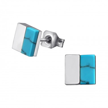 Square - 316L Surgical Grade Stainless Steel Stainless Steel Ear studs SD34761