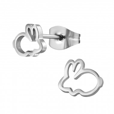 Rabbit - 316L Surgical Grade Stainless Steel Stainless Steel Ear studs SD44804