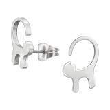 Cat - 316L Surgical Grade Stainless Steel Stainless Steel Ear studs SD44816