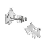 Cat - 316L Surgical Grade Stainless Steel Stainless Steel Ear studs SD44819