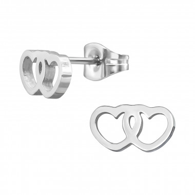Hearts - 316L Surgical Grade Stainless Steel Stainless Steel Ear studs SD44827
