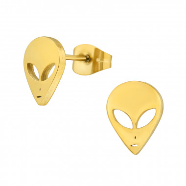Alien - 316L Surgical Grade Stainless Steel Stainless Steel Ear studs SD44834