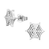 Spider Web - 316L Surgical Grade Stainless Steel Stainless Steel Ear studs SD45511