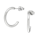 Half Hoop - 316L Surgical Grade Stainless Steel Stainless Steel Ear studs SD45540