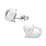 Cat - 316L Surgical Grade Stainless Steel Stainless Steel Ear studs SD46334