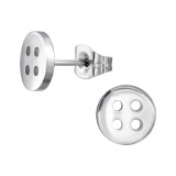 Button - 316L Surgical Grade Stainless Steel Stainless Steel Ear studs SD46737