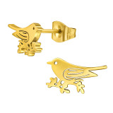 Bird - 316L Surgical Grade Stainless Steel Stainless Steel Ear studs SD46746
