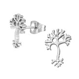 Tree Of Life - 316L Surgical Grade Stainless Steel Stainless Steel Ear studs SD46749