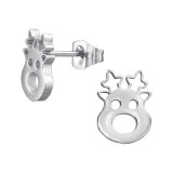 Reindeer - 316L Surgical Grade Stainless Steel Stainless Steel Ear studs SD46757