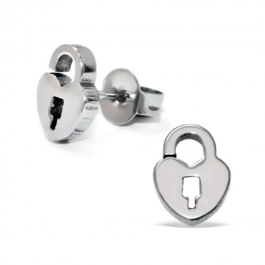 Lock - 316L Surgical Grade Stainless Steel Stainless Steel Ear studs SD5838