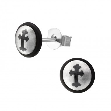 Cross - 316L Surgical Grade Stainless Steel Stainless Steel Ear studs SD7101