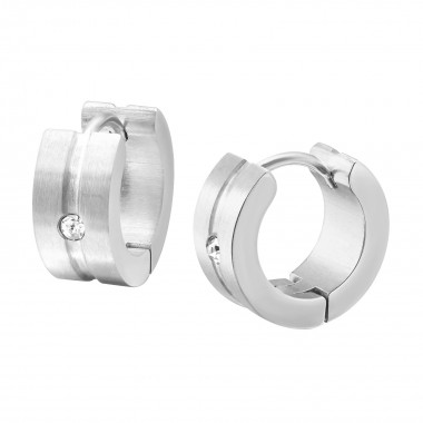 Round - 316L Surgical Grade Stainless Steel Stainless Steel Earrings SD26571