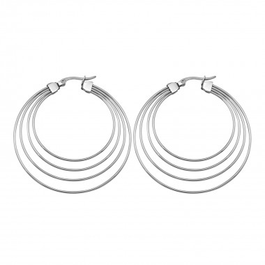 Hoops - 316L Surgical Grade Stainless Steel Stainless Steel Earrings SD4946