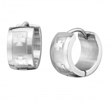 Wide - 316L Surgical Grade Stainless Steel Stainless Steel Earrings SD705