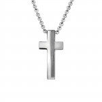 Cross - 316L Surgical Grade Stainless Steel Stainless Steel Necklace SD27998 Cross - 316L Surgical Grade Stainless Steel Stainless Steel Necklace SD27998