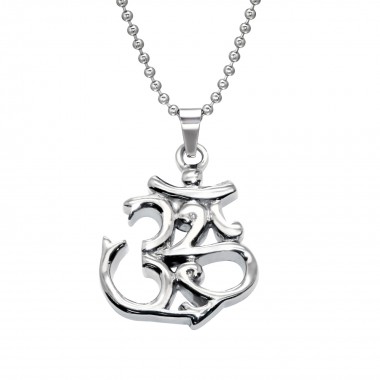 Om Symbol - 316L Surgical Grade Stainless Steel Stainless Steel Necklace SD28416