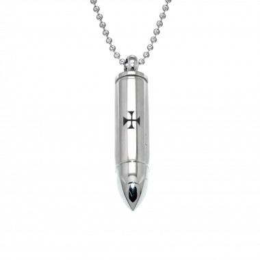 Bullet - 316L Surgical Grade Stainless Steel Stainless Steel Necklace SD28418
