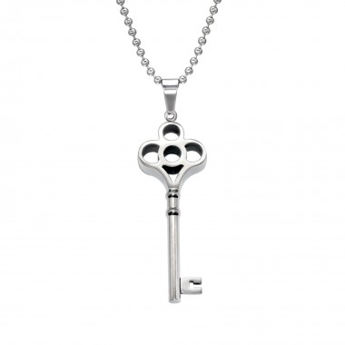 Key - 316L Surgical Grade Stainless Steel Stainless Steel Necklace SD28438