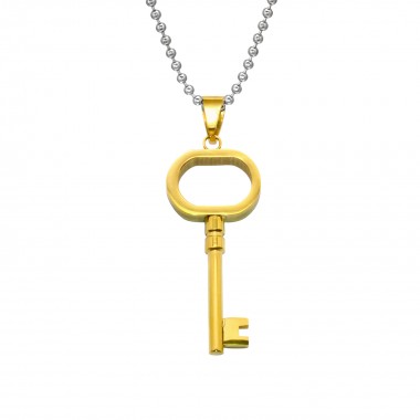 Key - 316L Surgical Grade Stainless Steel Stainless Steel Necklace SD28440