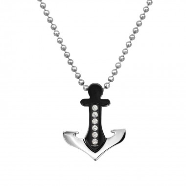 Anchor - 316L Surgical Grade Stainless Steel Stainless Steel Necklace SD29997