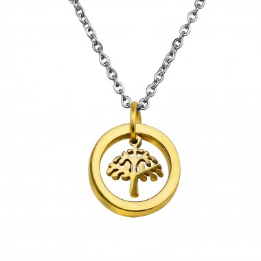 Tree Of Life - 316L Surgical Grade Stainless Steel Stainless Steel Necklace SD30008