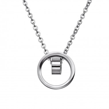 Circle - 316L Surgical Grade Stainless Steel Stainless Steel Necklace SD30011