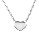 Heart - 316L Surgical Grade Stainless Steel Stainless Steel Necklace SD30014