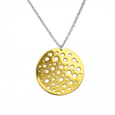 Circle - 316L Surgical Grade Stainless Steel Stainless Steel Necklace SD30026