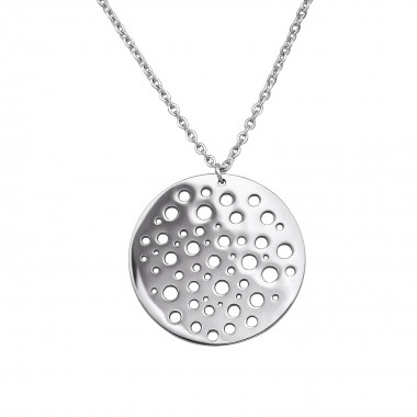 Circle - 316L Surgical Grade Stainless Steel Stainless Steel Necklace SD30027