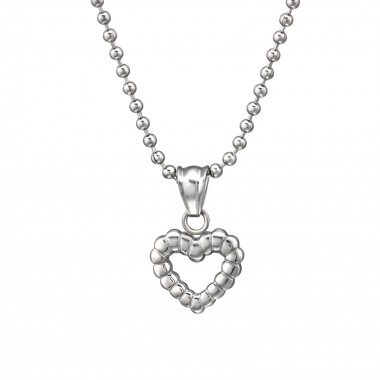 Heart - 316L Surgical Grade Stainless Steel Stainless Steel Necklace SD31625