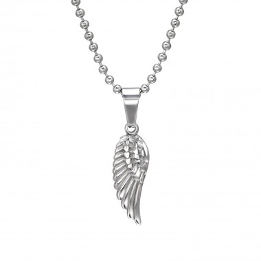 Wing - 316L Surgical Grade Stainless Steel Stainless Steel Necklace SD31826