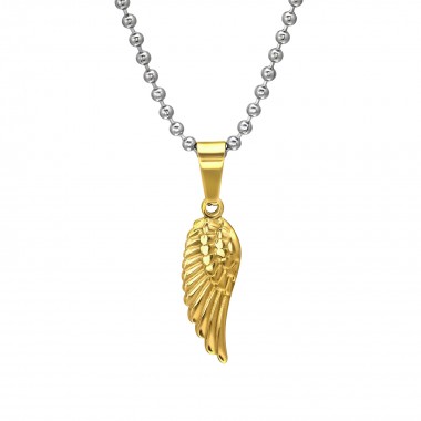 Wing - 316L Surgical Grade Stainless Steel Stainless Steel Necklace SD31827