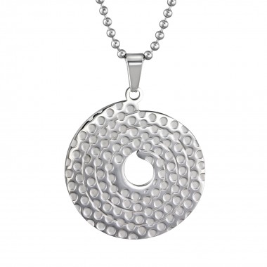 Disc - 316L Surgical Grade Stainless Steel Stainless Steel Necklace SD31831