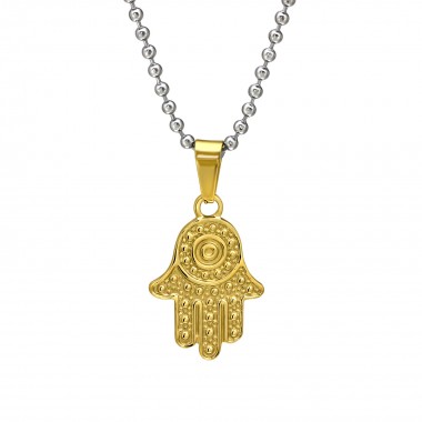 Hamsa - 316L Surgical Grade Stainless Steel Stainless Steel Necklace SD31834