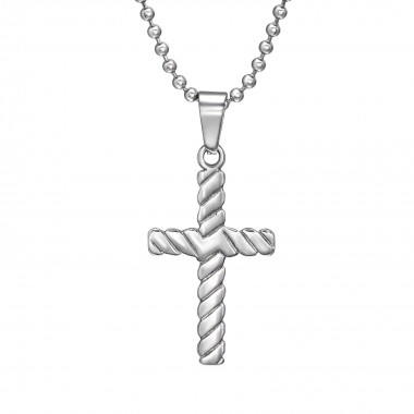 Cross - 316L Surgical Grade Stainless Steel Stainless Steel Necklace SD31837