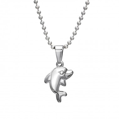 Dolphin - 316L Surgical Grade Stainless Steel Stainless Steel Necklace SD31902