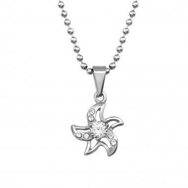 Starfish - 316L Surgical Grade Stainless Steel Stainless Steel Necklace SD34737