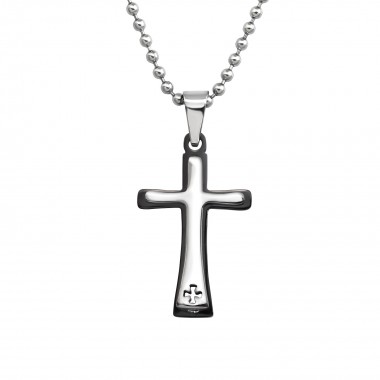 Cross - 316L Surgical Grade Stainless Steel Stainless Steel Necklace SD38227
