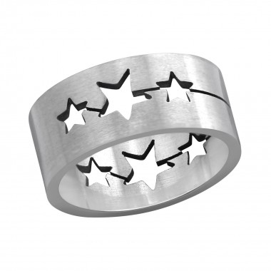 Star - 316L Surgical Grade Stainless Steel Steel Rings SD1218