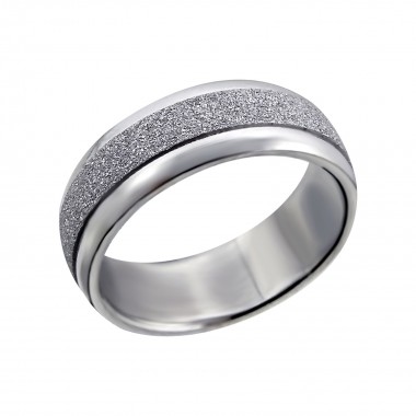Brushed - 316L Surgical Grade Stainless Steel Steel Rings SD14330