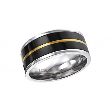 Stripe - 316L Surgical Grade Stainless Steel Steel Rings SD17019