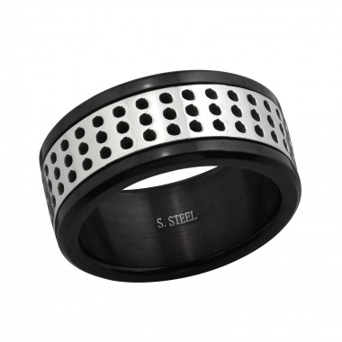 Dots - 316L Surgical Grade Stainless Steel Steel Rings SD17024